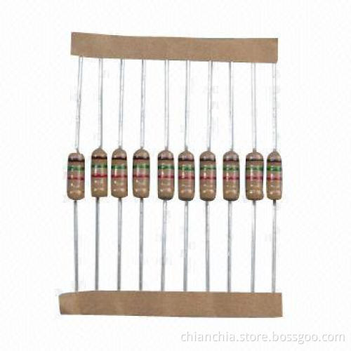 Carbon Film resistor with reasonable price, widely and largely used in the electronic appliance